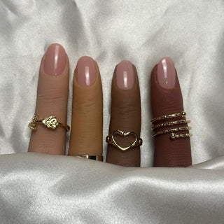 Beige Nude Cachemire - Carré Moyen