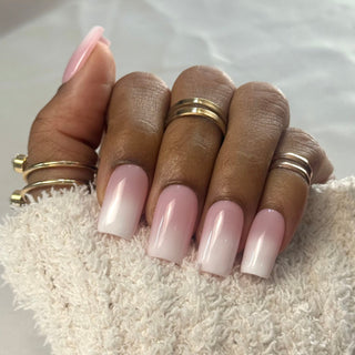 BabyBoomer Rose Poudré - Carré Moyen - Mella Nails