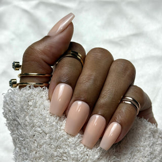 Beige Dune de Sable - Ballerine Moyen - Mella Nails