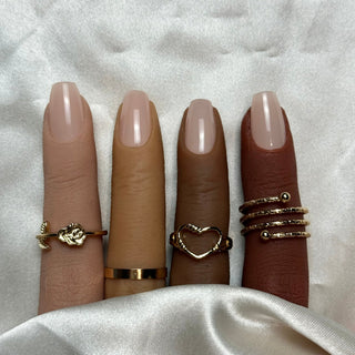 Beige Dune de Sable - Ballerine Moyen - Mella Nails
