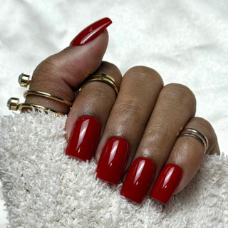 Bordeaux Impérial - Carré Moyen - Mella Nails