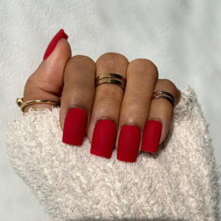 Bordeaux Impérial - Carré Moyen - Mella Nails