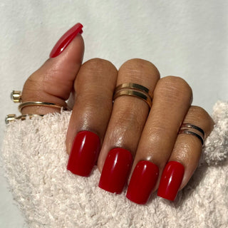 Bordeaux Impérial - Carré Moyen - Mella Nails