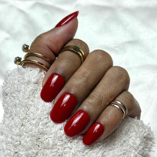 Bordeaux Impérial - Ovale Moyen - Mella Nails