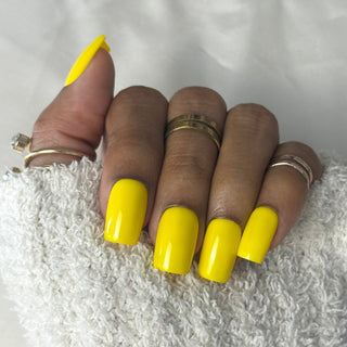 Bouton de Soleil - Carré Moyen - Mella Nails