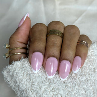 French Rose Poudré - Amande Court - Mella Nails