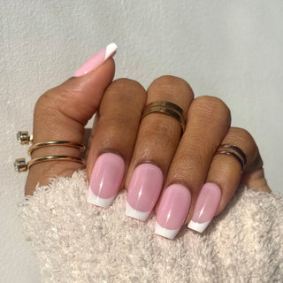 French Rose Poudré - Ballerine Moyen - Mella Nails