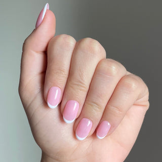 French Rose Poudré - Ovale Moyen - Mella Nails