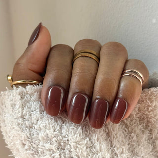 Marron Terre d’Orient - Ovale Court - Mella Nails