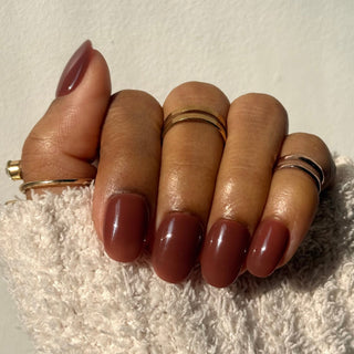 Marron Terre d’Orient - Ovale Court - Mella Nails