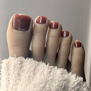 Marron Terre d’Orient - Pieds - Mella Nails
