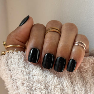 Noir Obsidienne - Extra Court - Mella Nails
