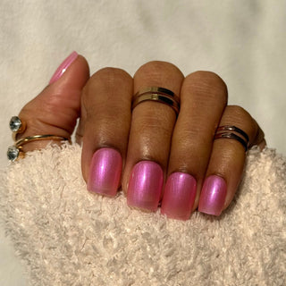 Rose Poussière d’Étoile - Carré Court - Mella Nails