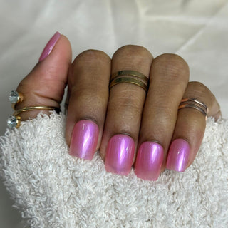 Rose Poussière d’Étoile - Carré Court - Mella Nails
